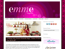 Tablet Screenshot of emme-magazine.com